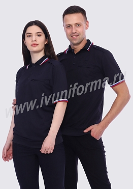 Футболка-поло унисекс для полиции арт. Т-14-05-ПИК