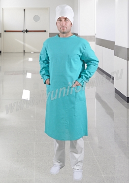 Халат мужской для хирурга бязь арт. М-20-76-БЗ